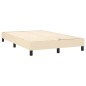 Letto a Molle con Materasso e LED Crema 120x200cm in Tessuto Letto a Molle con Materasso e LED Crema 120x200cm in Tessuto