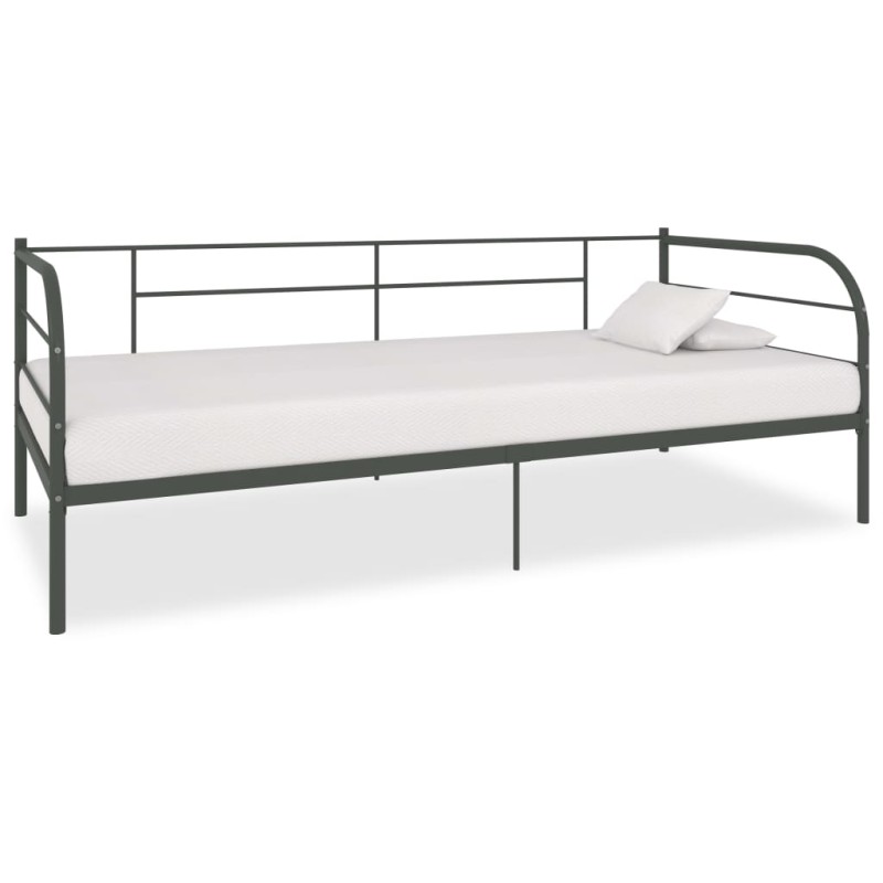 Telaio Divano Letto Grigio in Metallo 90x200 cm Telaio Divano Letto Grigio in Metallo 90x200 cm