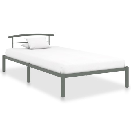 vidaXL Giroletto Grigio in Metallo 100x200 cm