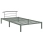 vidaXL Giroletto Grigio in Metallo 100x200 cm vidaXL Giroletto Grigio in Metallo 100x200 cm