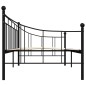 Telaio Divano Letto Nero in Metallo 90x200 cm Telaio Divano Letto Nero in Metallo 90x200 cm