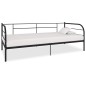 Telaio Divano Letto Nero in Metallo 90x200 cm Telaio Divano Letto Nero in Metallo 90x200 cm