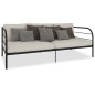 Telaio Divano Letto Nero in Metallo 90x200 cm Telaio Divano Letto Nero in Metallo 90x200 cm