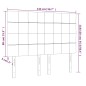 Testiere 4 pz Nere72x5x78/88 cm in Tessuto Testiere 4 pz Nere72x5x78/88 cm in Tessuto