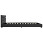 Giroletto con LED Grigio in Similpelle 160x200 cm Giroletto con LED Grigio in Similpelle 160x200 cm