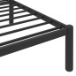 vidaXL Giroletto Nero in Metallo 180x200 cm vidaXL Giroletto Nero in Metallo 180x200 cm