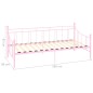Telaio Divano Letto Rosa in Metallo 90x200 cm Telaio Divano Letto Rosa in Metallo 90x200 cm