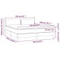 vidaXL Letto a Molle Materasso e LED Grigio Scuro 160x200cm in Tessuto vidaXL Letto a Molle Materasso e LED Grigio Scuro 160x200cm in Tessuto