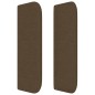 Testiera ad Orecchio Marrone Scuro 103x16x78/88 cm in Tessuto