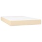 Letto a Molle con Materasso e LED Crema 120x200cm in Tessuto Letto a Molle con Materasso e LED Crema 120x200cm in Tessuto