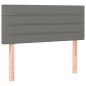 Letto a Molle Materasso e LED Grigio Scuro 120x200cm in Tessuto Letto a Molle Materasso e LED Grigio Scuro 120x200cm in Tessuto