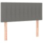 Letto a Molle Materasso e LED Grigio Scuro 100x200cm in Tessuto Letto a Molle Materasso e LED Grigio Scuro 100x200cm in Tessuto