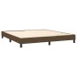 vidaXL Letto a Molle Materasso e LED MarroneScuro 180x200cm in Tessuto vidaXL Letto a Molle Materasso e LED MarroneScuro 180x200cm in Tessuto