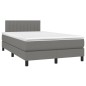 vidaXL Letto a Molle Materasso e LED Grigio Scuro 120x200cm in Tessuto vidaXL Letto a Molle Materasso e LED Grigio Scuro 120x200cm in Tessuto