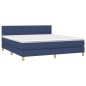 vidaXL Letto a Molle con Materasso e LED Blu 180x200 cm in Tessuto vidaXL Letto a Molle con Materasso e LED Blu 180x200 cm in Tessuto