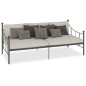 Telaio Divano Letto Grigio in Metallo 90x200 cm Telaio Divano Letto Grigio in Metallo 90x200 cm