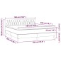vidaXL Letto a Molle Materasso e LED Grigio Scuro 180x200cm in Tessuto vidaXL Letto a Molle Materasso e LED Grigio Scuro 180x200cm in Tessuto