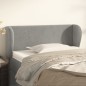 Testiera ad Orecchio Grigio Chiaro 83x23x78/88 cm in Velluto Testiera ad Orecchio Grigio Chiaro 83x23x78/88 cm in Velluto