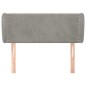 Testiera ad Orecchio Grigio Chiaro 83x23x78/88 cm in Velluto Testiera ad Orecchio Grigio Chiaro 83x23x78/88 cm in Velluto