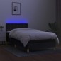 vidaXL Letto a Molle con Materasso e LED Nero 90x190 cm in Tessuto vidaXL Letto a Molle con Materasso e LED Nero 90x190 cm in Tessuto