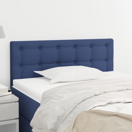 vidaXL Testiera Blu 90x5x78/88 cm in Tessuto