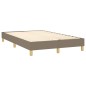 Letto a Molle con Materasso e LED Tortora 120x200cm in Tessuto Letto a Molle con Materasso e LED Tortora 120x200cm in Tessuto