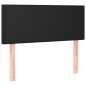 vidaXL Giroletto a Molle con Materasso e LED Nero 100x200cm Similpelle