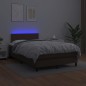 Giroletto Molle con Materasso e LED Marrone 120x200cm Giroletto Molle con Materasso e LED Marrone 120x200cm