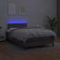 Giroletto Molle con Materasso e LED Grigio 120x200cm Similpelle Giroletto Molle con Materasso e LED Grigio 120x200cm Similpelle