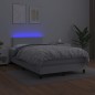 vidaXL Giroletto Molle con Materasso e LED Bianco 120x200cm Similpelle vidaXL Giroletto Molle con Materasso e LED Bianco 120x200cm Similpelle