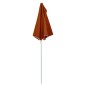 Ombrellone Semicircolare da Giardino e Palo 180x90cm Terracotta Ombrellone Semicircolare da Giardino e Palo 180x90cm Terracotta