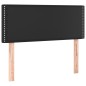 vidaXL Giroletto a Molle con Materasso e LED Nero 100x200cm Similpelle