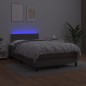 Giroletto Molle con Materasso e LED Grigio 120x200cm Similpelle Giroletto Molle con Materasso e LED Grigio 120x200cm Similpelle