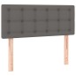 Giroletto Molle con Materasso e LED Grigio 90x190cm Similpelle Giroletto Molle con Materasso e LED Grigio 90x190cm Similpelle