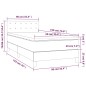 Giroletto Molle con Materasso e LED Grigio 90x190cm Similpelle Giroletto Molle con Materasso e LED Grigio 90x190cm Similpelle