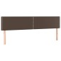 Giroletto Molle con Materasso e LED Marrone 200x200 cm Giroletto Molle con Materasso e LED Marrone 200x200 cm