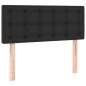 Giroletto a Molle con Materasso e LED Nero 120x200cm Similpelle Giroletto a Molle con Materasso e LED Nero 120x200cm Similpelle