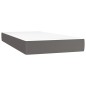 vidaXL Giroletto Molle con Materasso e LED Grigio 80x200cm Similpelle vidaXL Giroletto Molle con Materasso e LED Grigio 80x200cm Similpelle