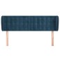 vidaXL Testiera ad Orecchio Blu Scuro 147x23x78/88 cm in Velluto vidaXL Testiera ad Orecchio Blu Scuro 147x23x78/88 cm in Velluto