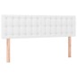 Giroletto Molle con Materasso e LED Bianco 140x200cm Similpelle Giroletto Molle con Materasso e LED Bianco 140x200cm Similpelle