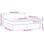 vidaXL Letto a Molle Materasso e LED Grigio Chiaro 180x200 cm Velluto vidaXL Letto a Molle Materasso e LED Grigio Chiaro 180x200 cm Velluto