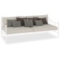 vidaXL Telaio Divano Letto Bianco in Metallo 90x200 cm