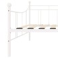 vidaXL Telaio Divano Letto Bianco in Metallo 90x200 cm