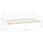 vidaXL Telaio Divano Letto Bianco in Metallo 90x200 cm