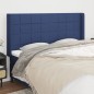 Testiera ad Orecchio Blu 163x16x118/128 cm in Tessuto Testiera ad Orecchio Blu 163x16x118/128 cm in Tessuto
