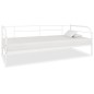 vidaXL Telaio Divano Letto Bianco in Metallo 90x200 cm vidaXL Telaio Divano Letto Bianco in Metallo 90x200 cm