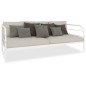 vidaXL Telaio Divano Letto Bianco in Metallo 90x200 cm vidaXL Telaio Divano Letto Bianco in Metallo 90x200 cm