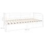 vidaXL Telaio Divano Letto Bianco in Metallo 90x200 cm vidaXL Telaio Divano Letto Bianco in Metallo 90x200 cm