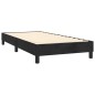 Letto a Molle con Materasso e LED Nero 100x200 cm in Velluto Letto a Molle con Materasso e LED Nero 100x200 cm in Velluto