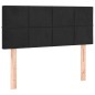 Letto a Molle con Materasso e LED Nero 100x200 cm in Velluto Letto a Molle con Materasso e LED Nero 100x200 cm in Velluto